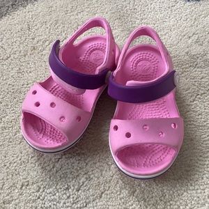 Crocs pink sandals